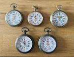 Lot de 5 montres de poche/gousset Cortébert, Enlèvement ou Envoi, Argent, Montre de poche