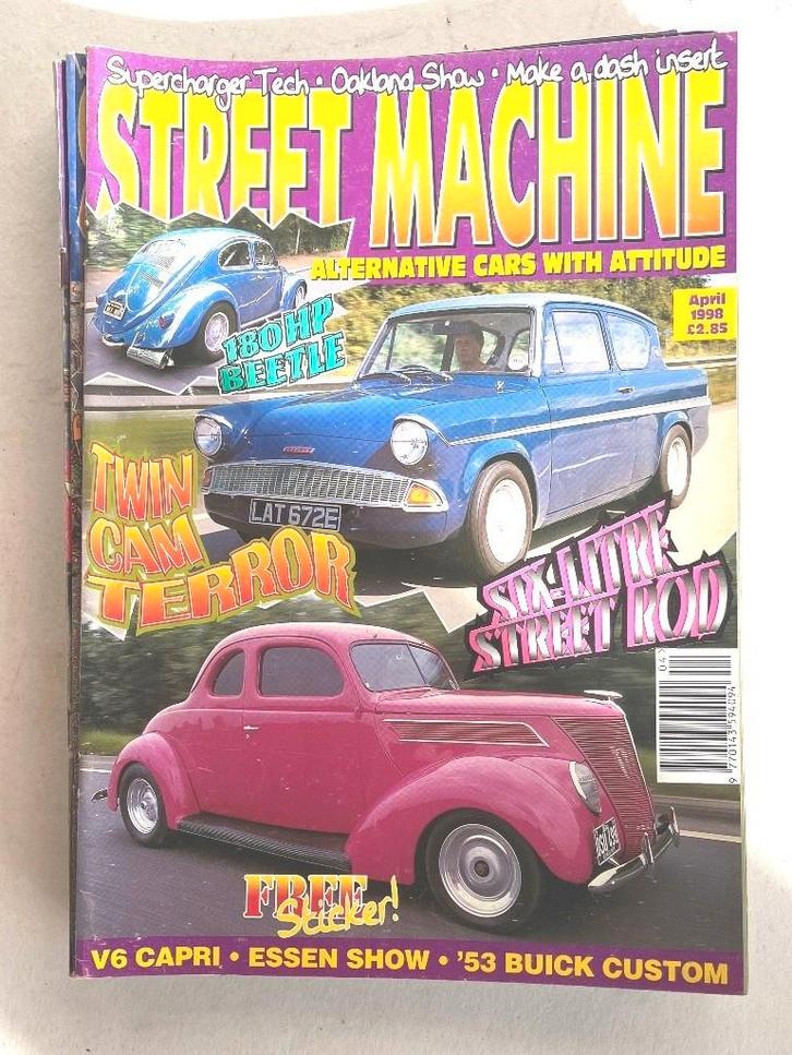 Street Machine tijdschriften jaargang 1998., Livres, Autos | Brochures & Magazines, Utilisé, Enlèvement