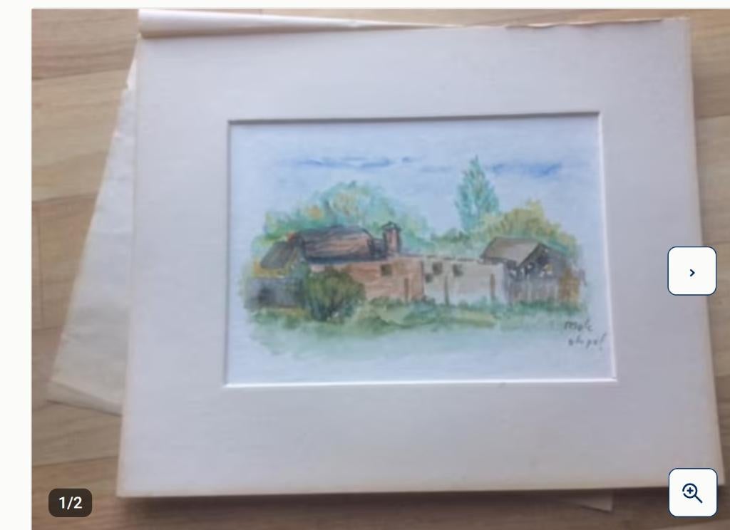 Aquarelle, Enlèvement ou Envoi