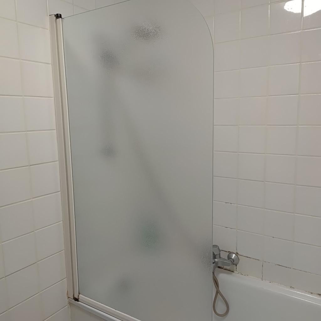 Dosseret en verre pour la baignoire., Enlèvement, Utilisé