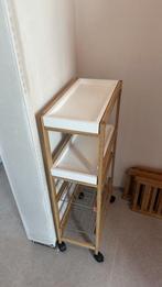 Bijzettafeltje op wielen, Minder dan 55 cm, Jpandi, Zo goed als nieuw, Rechthoekig