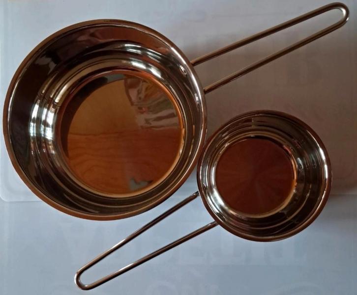 Deux poêles (casseroles) neuves à induction acier inoxydable, Maison & Meubles, Cuisine | Casseroles & Poêles, Neuf, Inox, Plaques à induction