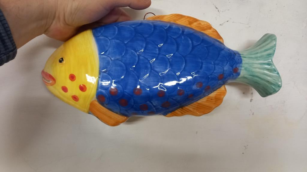 décoration murale poisson art signé lillian vernon, Enlèvement, Comme neuf, Signé