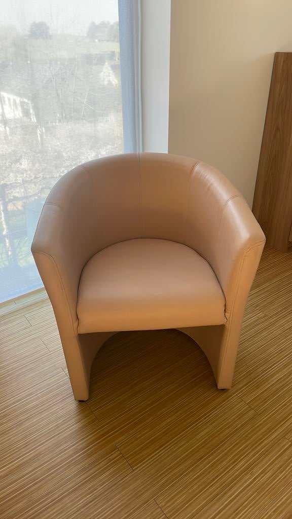 Kuipzetel in simili-leder, Gebruikt, Minder dan 75 cm, Leer, Ophalen of Verzenden