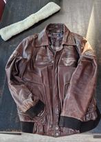 Lederen piloten vest River Woods, Ophalen, Maat 56/58 (XL)