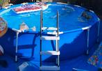 Intex Frame Pool  366x76 cm met trap en 2 zonneboilers, Ophalen, Gebruikt, Minder dan 80 cm, Rond