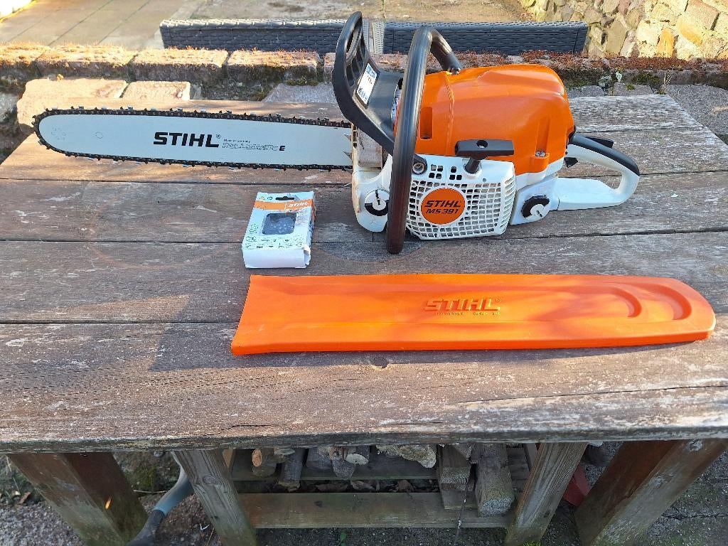 Tronçonneuse STIHL MS 391 – État proche du neuf + accessoire, Enlèvement, Utilisé, Tronçonneuse, Stihl