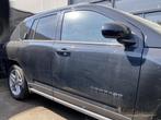 Voordeur rechts Jeep Compass zwart 2014, -, Utilisé, Porte, -