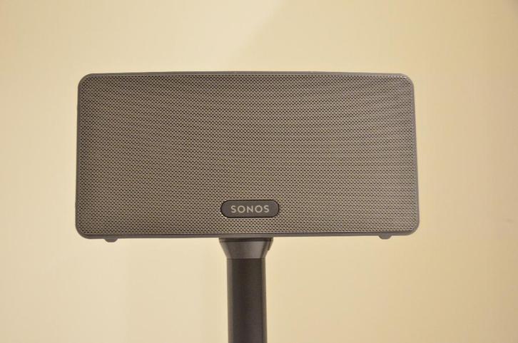 Sonos Play:3 Zwart x2, Audio, Tv en Foto, Luidsprekerboxen, Gebruikt, Front, Rear of Stereo speakers, Sonos, Ophalen