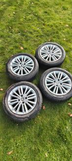 4 jantes Citroen C4 7jx16 avec pneus dunlop quasi neufs 205, Enlèvement, Comme neuf