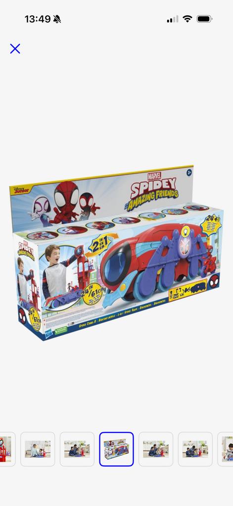 Spidey and his amazing friends - auto, Kinderen en Baby's, Ophalen, Zo goed als nieuw