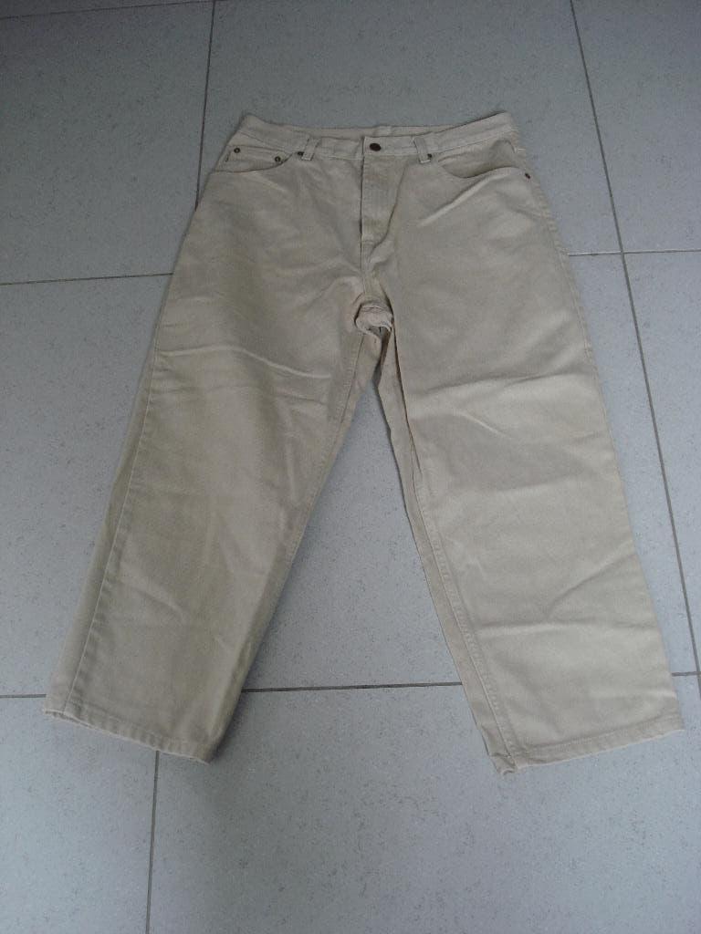 Marcel beige jeansbroek, heren/jongens. mt 34/32, Ophalen of Verzenden, Gedragen, Beige, Marcel