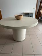 Nette keukentafel beige (betonlook) 120cm, Huis en Inrichting, Tafels | Eettafels, Ophalen, Zo goed als nieuw