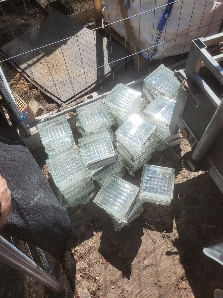 Glasdals 37 stuks, Doe-het-zelf en Bouw, Metselstenen, Ophalen