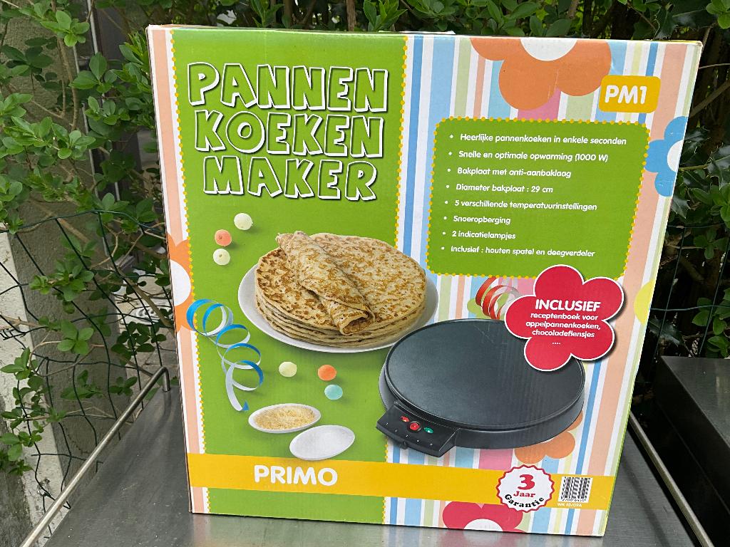 Elektrische pannenkoekenmaker, Elektronische apparatuur, Wafelijzers, Nieuw, Ophalen of Verzenden