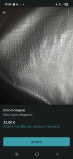 Simili cuir noir, Hobby en Vrije tijd, Stoffen en Lappen, Ophalen, 120 cm of meer, Zwart, Leer of Kunstleer