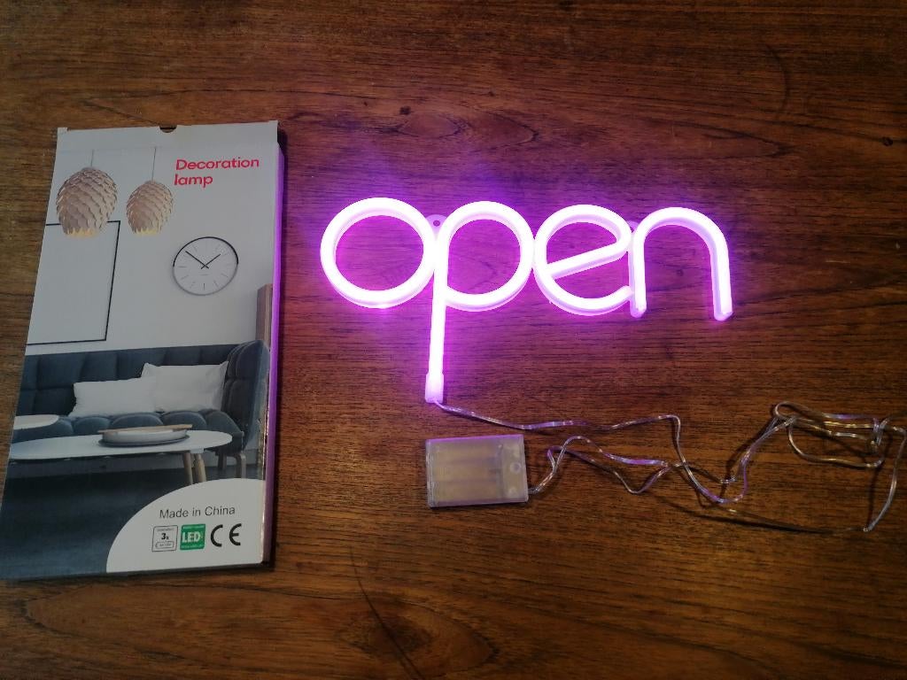 ouvert/open pour magasin enseigne, Enlèvement