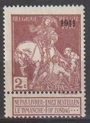België 1911 nr. 95**, Postzegels en Munten, Verzenden, Postfris, Postfris