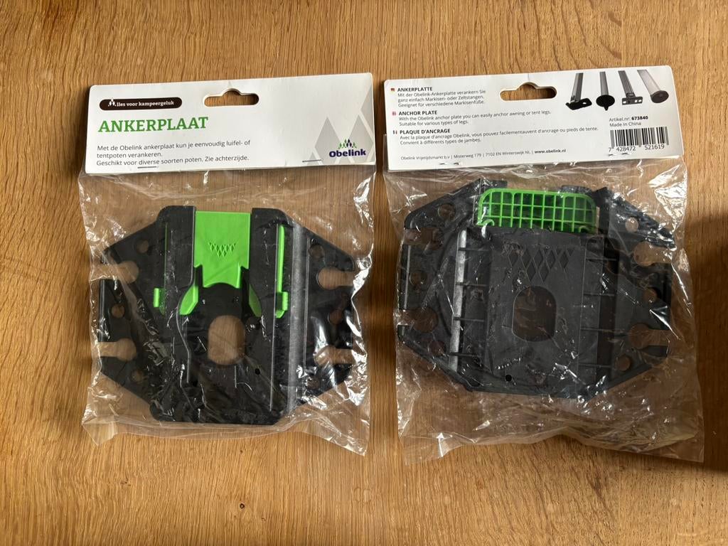2 stuks Obelink Ankerplaat, Ophalen, Zo goed als nieuw