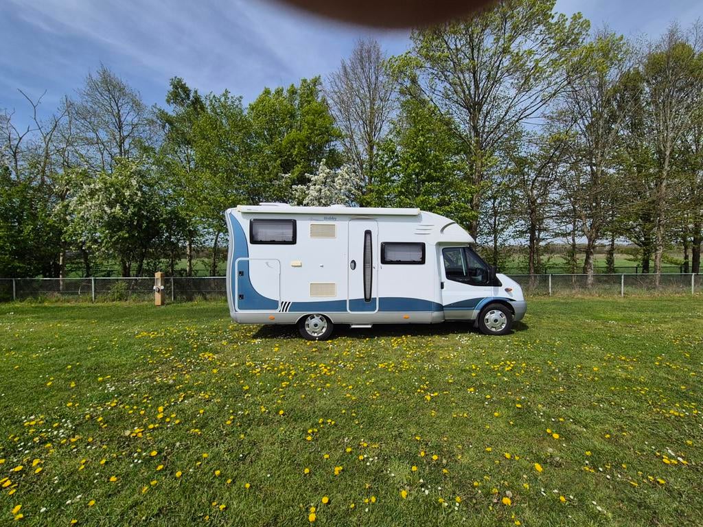 Full offgrid mobilhome met 20.000 euro opties in Holland, Caravans en Kamperen, Mobilhomes, Standaard zit, Hobby, Ford, Tot en met 3