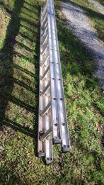Échelle double télescopique 2 x 12 marches 6m en aluminium, Bricolage & Construction, Échelles & Escaliers, Enlèvement, Utilisé