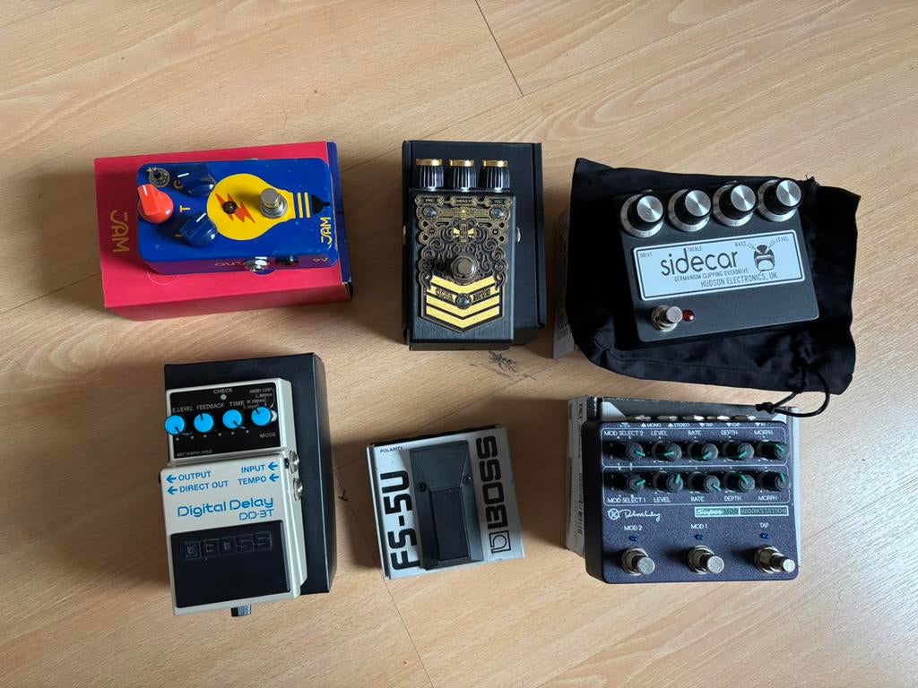 Effectenpedalen Gitaar. Boss/Hudson/Beetronics/JAM pedals, Muziek en Instrumenten, Ophalen of Verzenden, Zo goed als nieuw, Delay of Echo