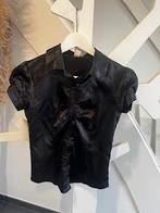 chemisier noir brillant taille 158, Enlèvement ou Envoi, Comme neuf, Fille