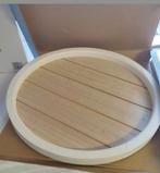Plateau décoratif en bois avec pieds – 40 cm. Neuf, Maison & Meubles, Accessoires pour la Maison | Miroirs, Enlèvement, Rond