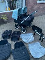 Mooie Bugaboo Donkey 3 Twin Grey Blue Kinderwagen compleet, Enfants & Bébés, Bugaboo, Comme neuf, Enlèvement, Poussette