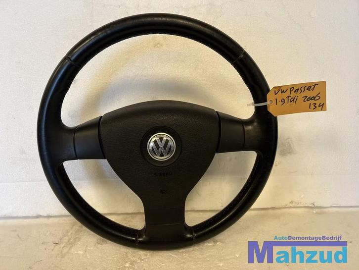 VW GOLF 5 PASSAT CADDY TOURAN Transporter stuur met airbag, Autos : Pièces & Accessoires, Commande, Volkswagen, Utilisé
