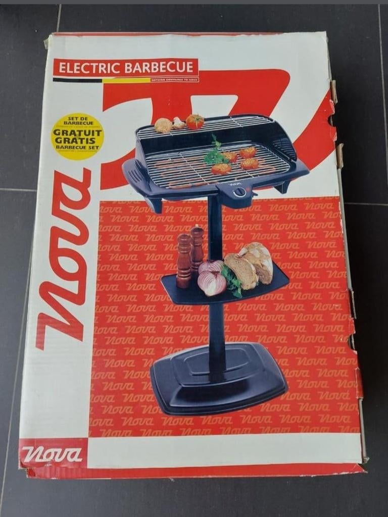 Elektrische barbecue nova (als nieuw ) 1 x gebruikt., Tuin en Terras, Ophalen of Verzenden, Zo goed als nieuw, Nova