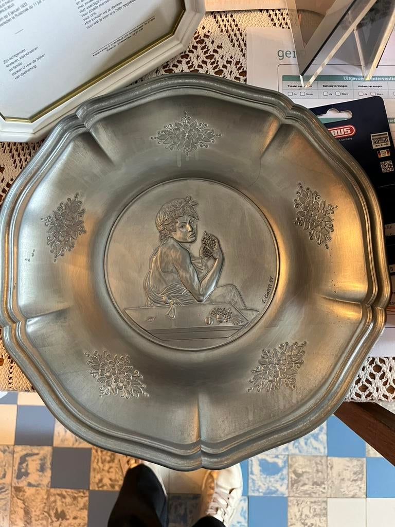Assiette en étain, Antiquités & Art, Enlèvement