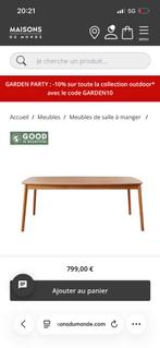 Table salle à manger Maisons du Monde, 200 cm ou plus, Enlèvement, Utilisé, 75 cm ou plus