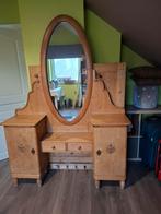 Coiffeuse avec Miroir Ovale inclinable avec 4 tiroirs, Enlèvement, Bois