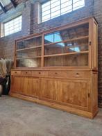 Buffet/vitrine en teck xxl 300 cm LIVRAISON GRATUITE, Teck, 200 cm ou plus, Avec tablette(s), Comme neuf