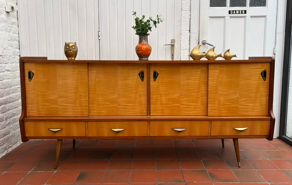 Vintage Scandinavisch dressoir/dressoir, Huis en Inrichting, Kasten | Dressoirs, Gebruikt, Ophalen
