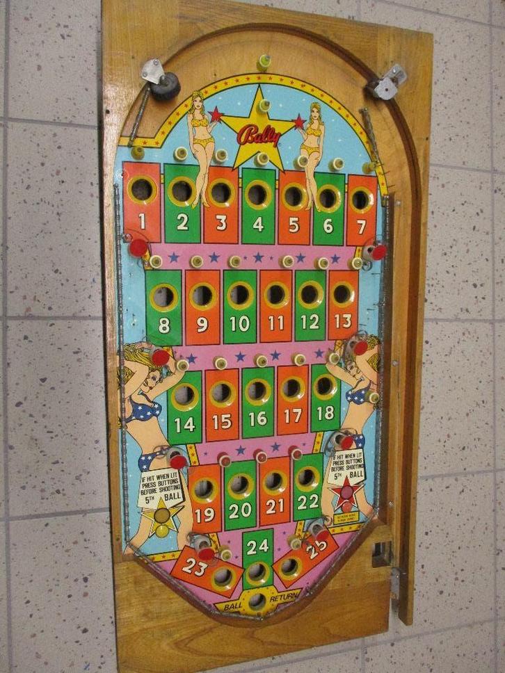 Bingo Bally  Miss América 75 Playfield, Verzamelen, Automaten | Gokkasten en Fruitautomaten, Gebruikt, Ophalen
