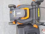 Tondeuse gazon Worx 4 batteries, chargeur inclus - bon état, Enlèvement, Comme neuf, Tondeuses à gazon sur batterie, Fonction de mulching