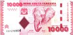 Tanzania 10000 Shillingi 2010, P44, UNC, Postzegels en Munten, Los biljet, Tanzania, Verzenden