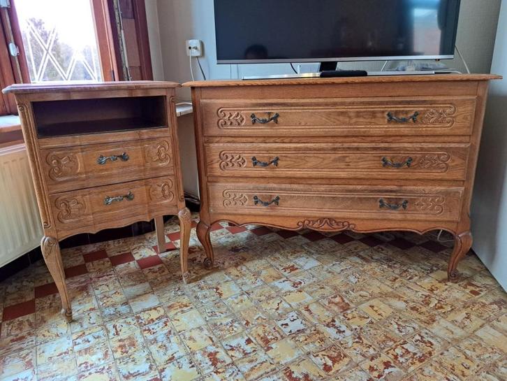 Bijzettafel nachttafel tv-kast commode ladenkast eik, Huis en Inrichting, Tafels | Sidetables, Gebruikt, 25 tot 50 cm, 50 tot 100 cm