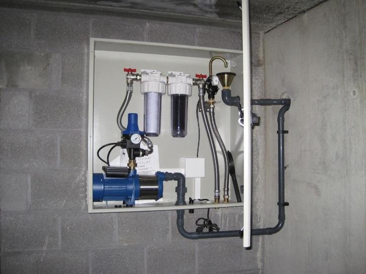 Ercu waterpomp met filterinstallatie – 4.8 m³/u, Tuin en Terras, Waterpompen, Gebruikt, Elektrisch, Hydrofoorpomp, Ophalen