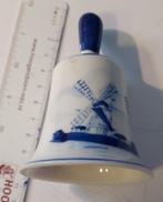 Cloche de table bleue de Delft de 10 cm de haut avec moulin, Envoi