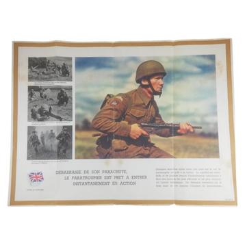 Britse para's - affiche - 1944/45 beschikbaar voor biedingen