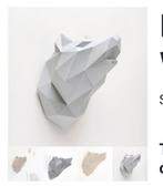 Papieren Wolf Sculptuur - NIEUW!, Huis en Inrichting, Zo goed als nieuw