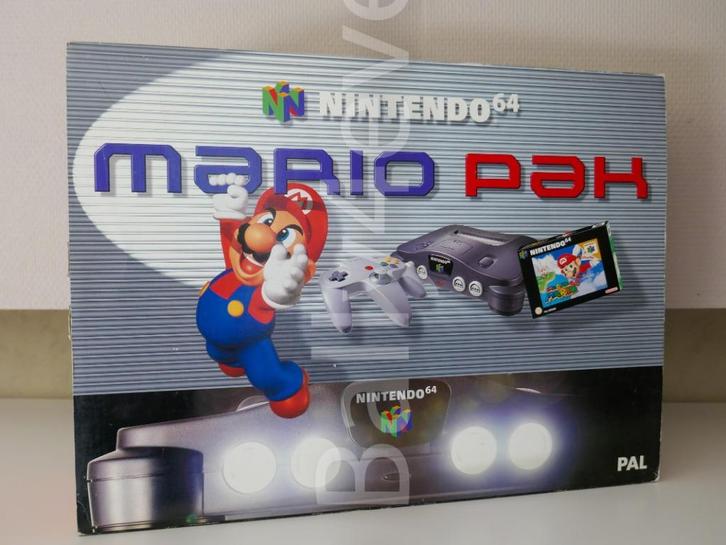 Console Nintendo 64 Mario Pak – CIB/MINT État Collection, Games en Spelcomputers, Spelcomputers | Nintendo 64, Zo goed als nieuw