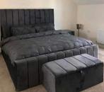 Luxe Panel Line Bed met Hoogwaardige Matras – Ultiem Comfort, Envoi