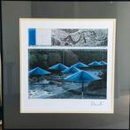 Christo - Blue Umbrellas, Antiek en Kunst, Kunst | Litho's en Zeefdrukken, Ophalen of Verzenden