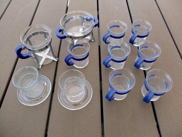 Service Bodum, Huis en Inrichting, Keuken | Servies, Zo goed als nieuw, Kop(pen) en/of Schotel(s), Effen, Glas, Ophalen