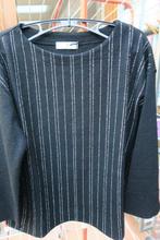 Pulleke nieuw zwart vertikale strepen Whyci mt 44, Whyci, Enlèvement ou Envoi, Noir, Taille 42/44 (L)