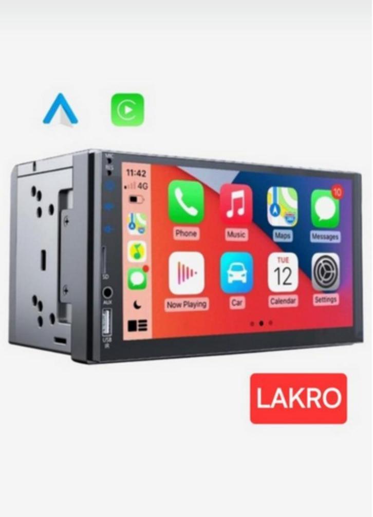 LAKRO Autoradio 2Din Universeel - Apple Carplay & Android Au, Auto diversen, Autoradio's
